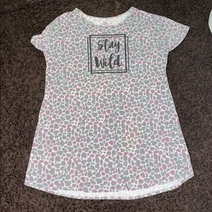 I’m selling this long cheetah printed pajama shirt